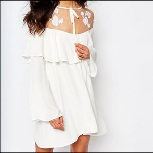 For Love And Lemons White Elenora Mini Dress